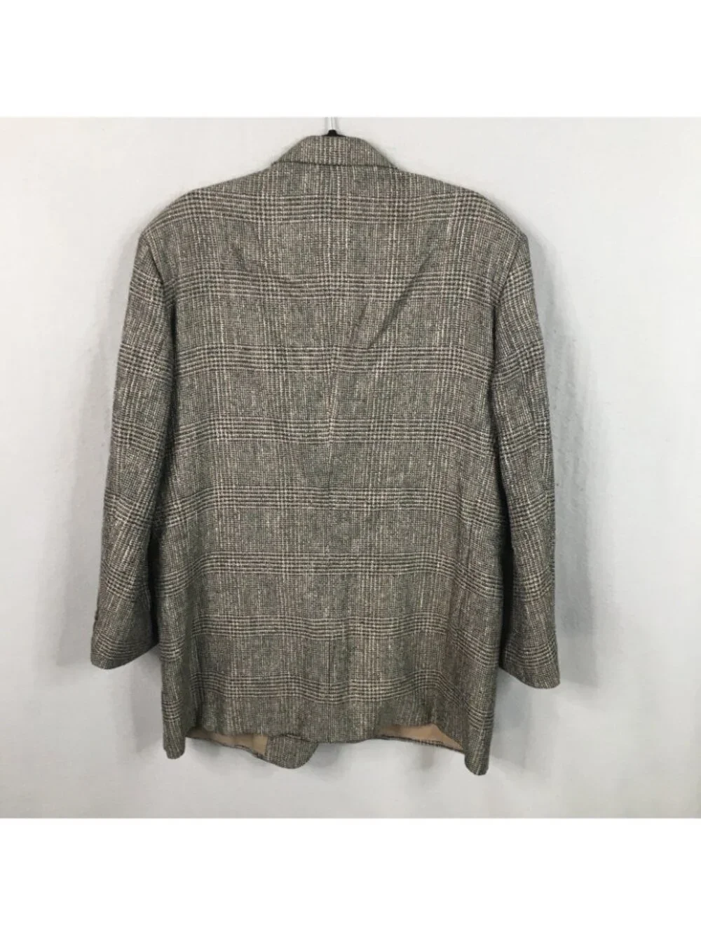 Old Money Blazer Mens 39 Gray Tweed Sport Coat Stromberg Jacket Glenn Plaid